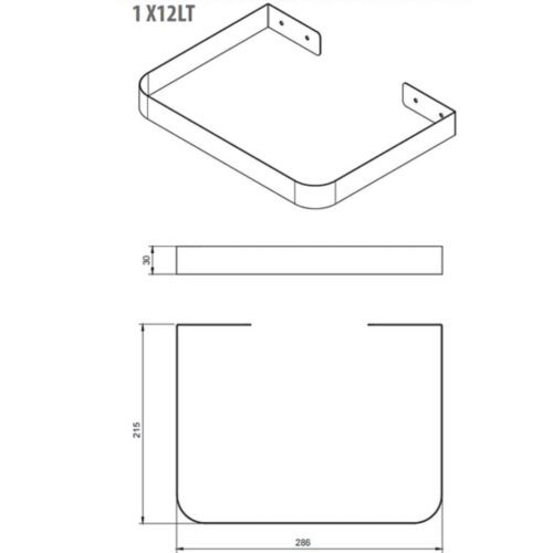 EKOTECH BELT 45 - 1x15 liter Beépíthető hulladékgyűjtő - Image 2