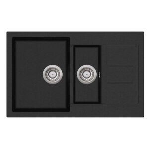 EVIDO Cubo 6S Compact Antracit színű Gránit mosogatótál (105574)