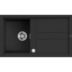 Elleci Best 400 AUTOMATA G40 Nero Gránit mosogatótálca (LGB40040AUT)Munkalapra szerelhető