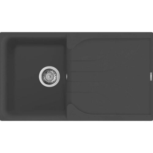 Elleci Ego 400 M70 Nero metal Gránit mosogatótálca (LME40070)Munkalapra szerelhető