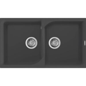 Elleci Ego 450 M70 Nero metal Gránit mosogatótálca (LME45070)Munkalapra szerelhető
