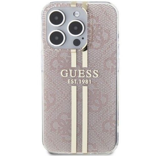 Eredeti tok GUESS GUHCP15LH4PSEGP iPhone 15 Pro (4G arany Stripe / rózsaszín) - Image 2