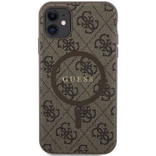 Eredeti tok GUESS GUHMN61G4GFRW iPhone 11 (Magsafe / 4G Ring klasszikus logó / barna) - Image 2