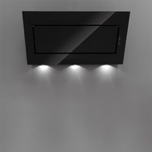 Falmec QUASAR EVO GLASS 90 T800 Fali páraelszívó fekete LED világítás 1 db motor