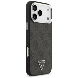 GUESS tok az IPHONE 17 Pro Max-hoz kompatibilis a MagSafe GUHMP17XP4TSRCMK (PU 4G W/Triangle Logo SL) fekete