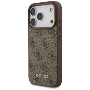 GUESS tok az IPHONE 17 Pro készülékhez GUHCP17LG4GFBR (PU 4G Classic) barna színben