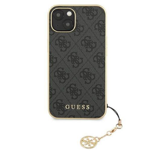 Guess GUHCP13MGF4GGR iPhone 13 6.1" szürke keménytok 4G Charms kollekció - Image 2