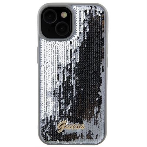 Guess GUHCP15SPSFDGSS Sequin Script Metal tok iPhone 13 / 14 / 15 - ezüst - Image 2