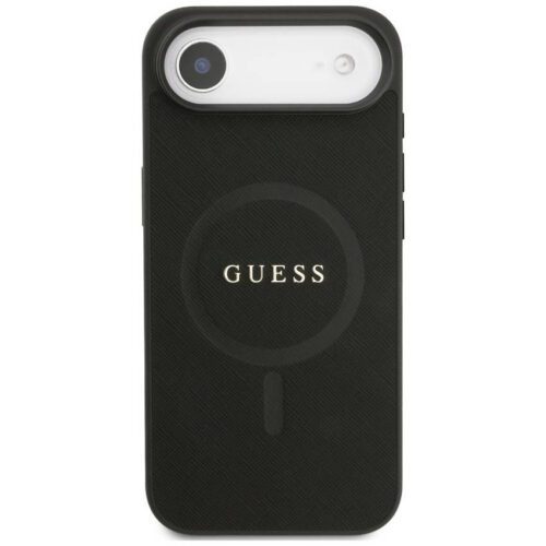 Guess Saffiano klasszikus logós MagSafe tok iPhone Airhez Fekete - Image 2