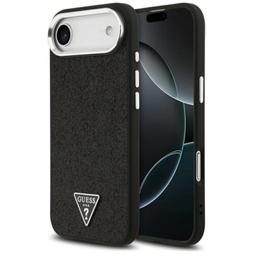 Guess tok Guess Glitter háromszög logó MagSafe iPhone Air készülékhez fekete