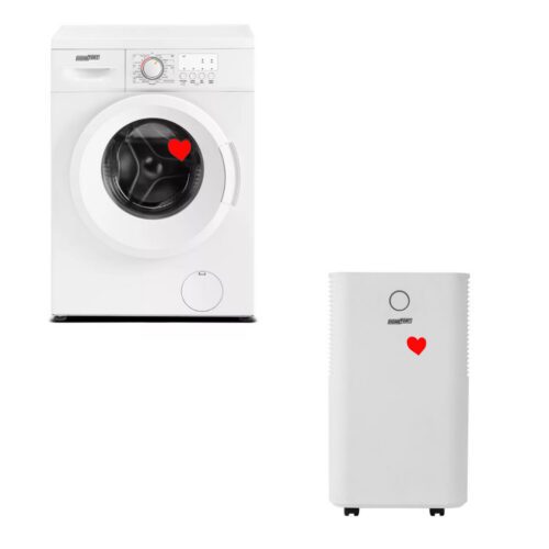 HOMEFORT HME16100UW Elöltöltős mosógép + HOMEFORT HPMS12W Páramentesítő