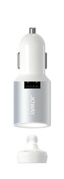 Joway H28 fehér 2.4A szivartöltőfej + bluetooth headset