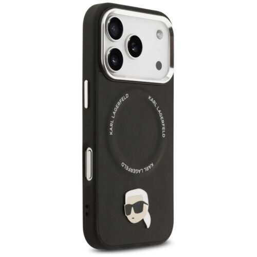 KARL LAGERFELD tok IPHONE 17 Pro kompatibilis MagSafe KLHMP17LPSMLRKLK (PU Karl Pin) fekete - Image 2