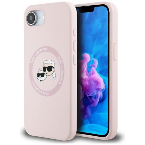 Karl Lagerfeld HC MagSafe szilikon tok két fejjel iPhone 16e