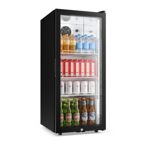Klarstein GrandCooler gasztro italhűtő | 106 x 46 cm | LED belső világítás | Fekete