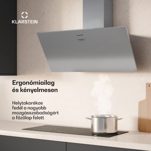 Klarstein Silver Lining ferde páraelszívó | Elszívó és keringtető üzemmód | Kiváló minőségű kivitel | 597 m3/h | 90 cm - Image 2