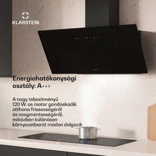 Klarstein SleekAir ferde páraelszívó | Elszívási és recirkulációs üzemmódok | Elegáns kialakítás | 720 m3/h | 90 cm - Image 2