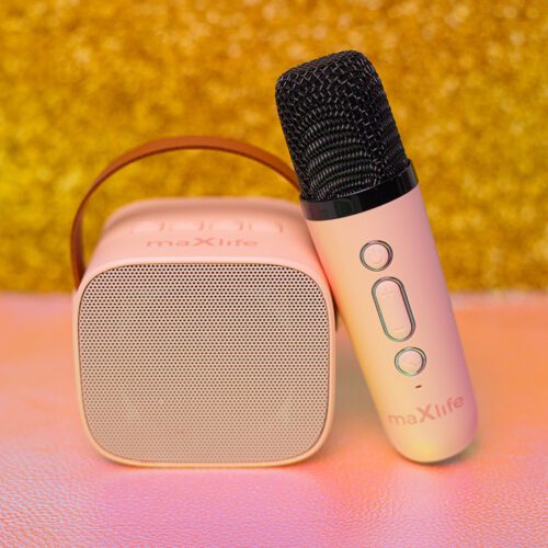 Maxlife Bluetooth karaoke hangszóró MXKS-100 rózsaszín - Image 2
