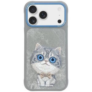 Nimmy Big Eyed Pet 2.0 Cat tok iPhone 17 Pro Max - szürke