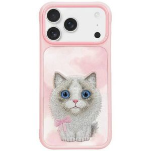 Nimmy Big Eyed Pet 2.0 Cat tok iPhone 17 Pro - rózsaszín