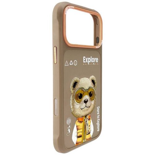 Nimmy Cool&Cute 2.0 Bear tok iPhone 17 Pro Max készülékhez bézs színű - Image 2