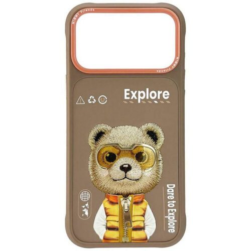 Nimmy Cool&Cute 2.0 Bear tok iPhone 17 Pro Max készülékhez bézs színű