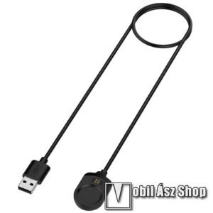 Okosóra USB töltő - FEKETE - 1m hosszú kábel - Garmin MARQ2 Athlete / Adventurer / Captain / Golfer / Aviator