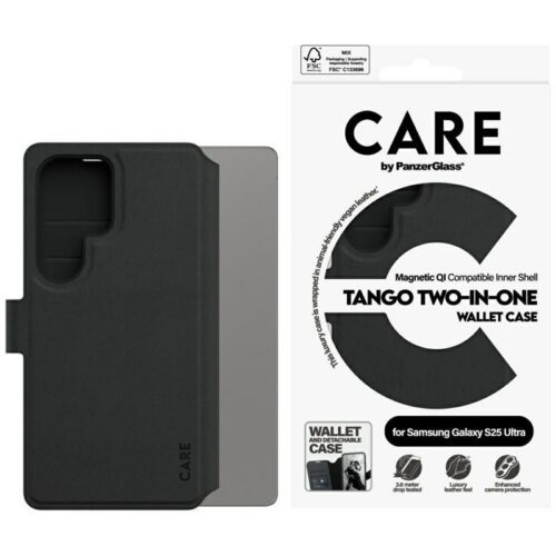 PanzerGlass Tango kinyitható tok Samsung Galaxy S25 Ultra - fekete