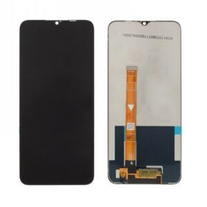 Realme C35 / Narzo 50A Prime fekete LCD+érintőpanel
