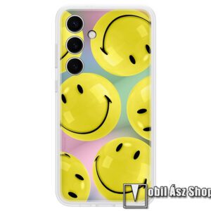 SAMSUNG Flipsuit Case műanyag védőtok - SÁRGA SMILE