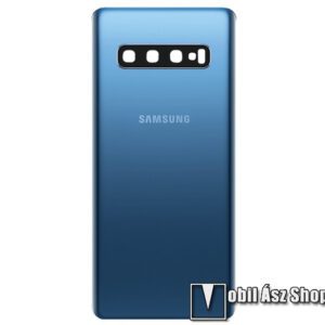 SAMSUNG akkufedél - KÉK - beépítése szakértelmet igényel! - SAMSUNG Galaxy S10 (SM-G973) - GH82-18378C - GYÁRI