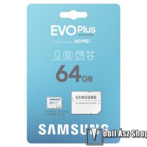 SAMSUNG microSDXC EVOPlus Blue Wave memóriakártya 64GB - Class 10