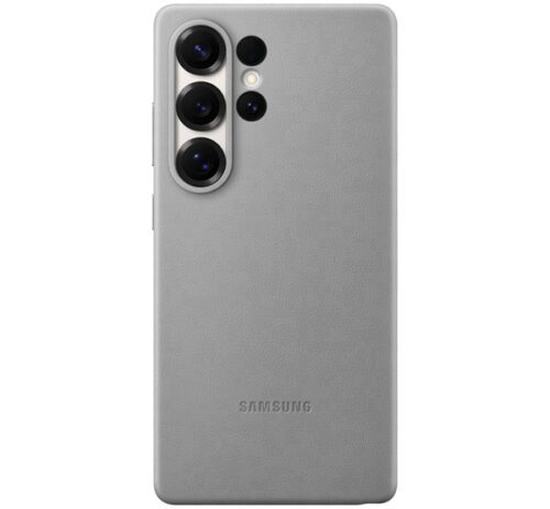 SAMSUNG műanyag telefonvédő (ECO bőr hatású hátlap) SÖTÉTSZÜRKE Samsung Galaxy S25 Ultra (SM-S938)
