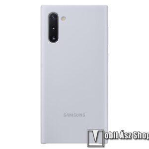 SAMSUNG műanyag védő tok / hátlap - szilikon betét - EZÜST - SAMSUNG SM-N970F Galaxy Note10 / SAMSUNG SM-N971U Galaxy Note10 5G - EF-PN970TSEG - GYÁRI