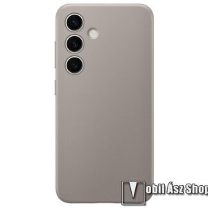 SAMSUNG műanyag védőtok / bőrhatású hátlap - SZÜRKE - SAMSUNG Galaxy S24 Plus 5G (SM-S926) - GP-FPS926HCABW - GYÁRI