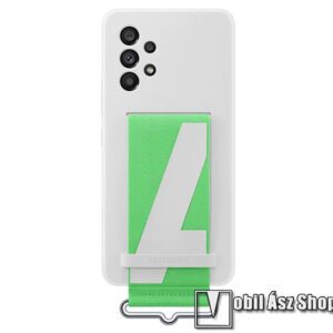 SAMSUNG szilikon védő tok / hátlap - FEHÉR - akasztóval - SAMSUNG Galaxy A53 5G (SM-A536) - EF-GA536TWEGWW - GYÁRI