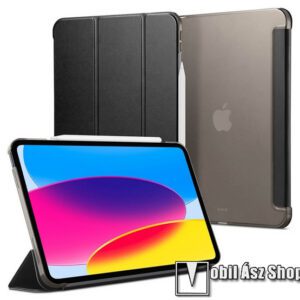 SPIGEN SMART FOLD notesz / mappa tok - FEKETE - oldalra nyíló flip cover
