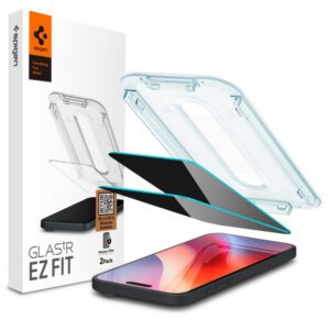 Spigen Glas.Tr ”Ez Fit” betekintésvédett edzett üveg iPhone 16 Pro - 2 db