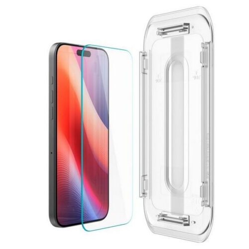 Spigen Glas.tR ”EZ FIT” üvegfólia felhelyezést segítő kerettel iPhone 16 Pro (2 db) - Image 2