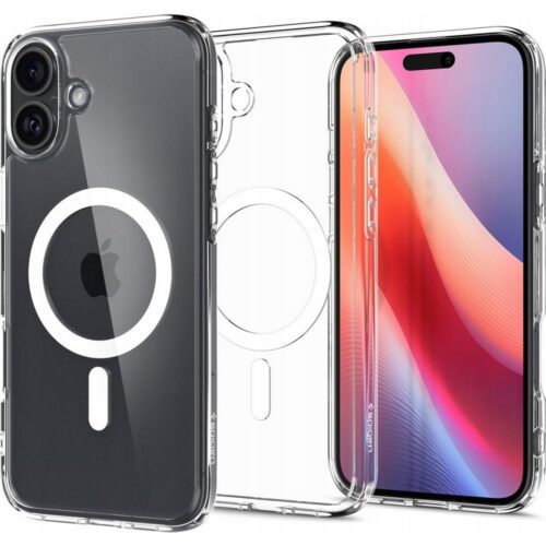 Spigen Ultra Hybrid Mag MagSafe-kompatibilis tok iPhone 16 - fehér - Image 2