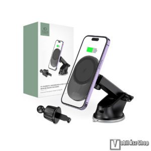 TECH PROTECT autós / gépkocsi telefontartó - FEKETE - mágneses