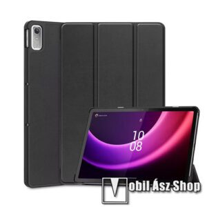 TECH PROTECT notesz / mappa tok - FEKETE - oldalra nyíló flip cover