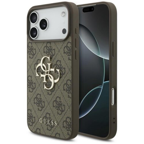 Tojás Guess 4G Big Logo iPhone 17 Pro Max barna színű tokhoz
