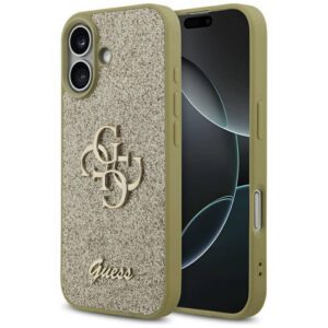 Tojás Guess Fixed Glitter Big 4G iPhone 17 arany