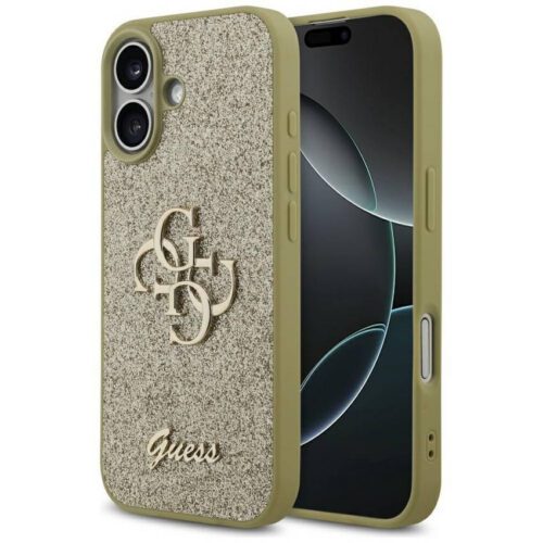Tojás Guess Fixed Glitter Big 4G iPhone 17 arany