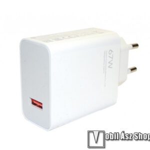 XIAOMI hálózati töltő USB aljzat - FEHÉR - 67W