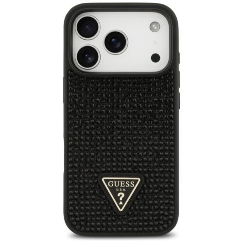 tok Guess strasszos háromszög logó iPhone 17 Pro fekete - Image 2