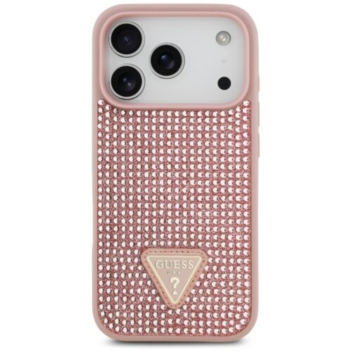 tok Guess strasszos háromszög logó iPhone 17 Pro rózsaszínhez - Image 2