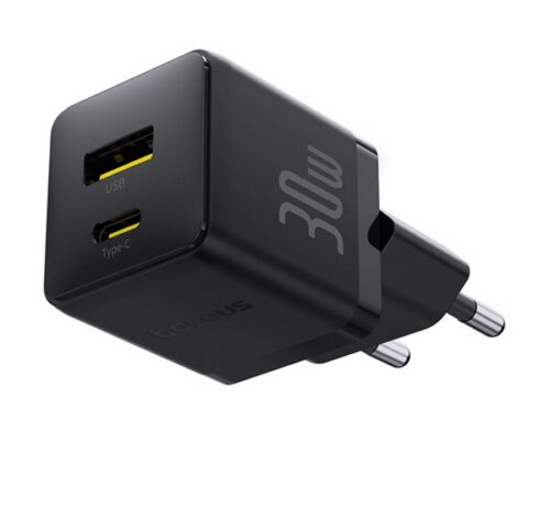 BASEUS PALM hálózati töltő USB+Type-C aljzat (30W