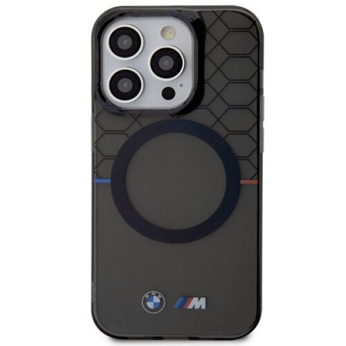 BMW BMHMP13LHGPK iPhone 13 Pro / 13 6.1" szürke mintás MagSafe tok - Image 2